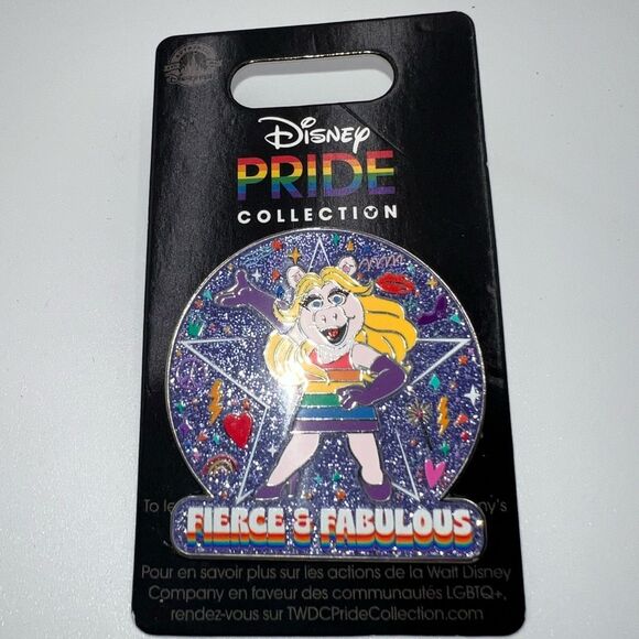 Disney Parks Trading Pins Muppets Ms. Piggy Fierce and Fabulous - Picture 1 of 5